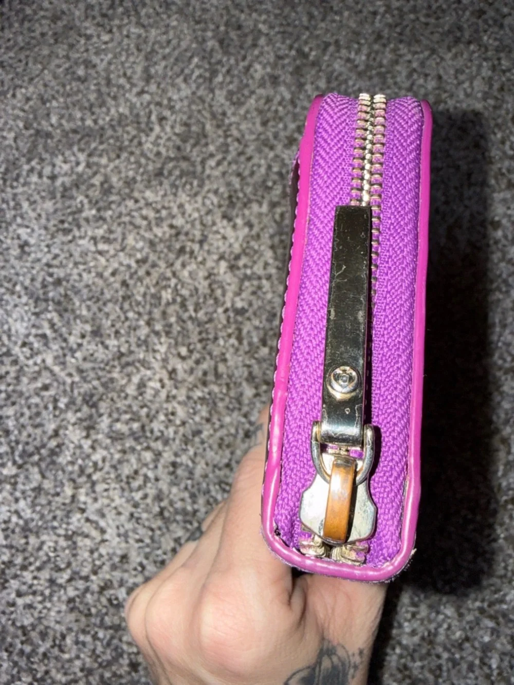 Kate spade Rainer lane pink metallic holographic long zip wallet - Picture 6 of 12